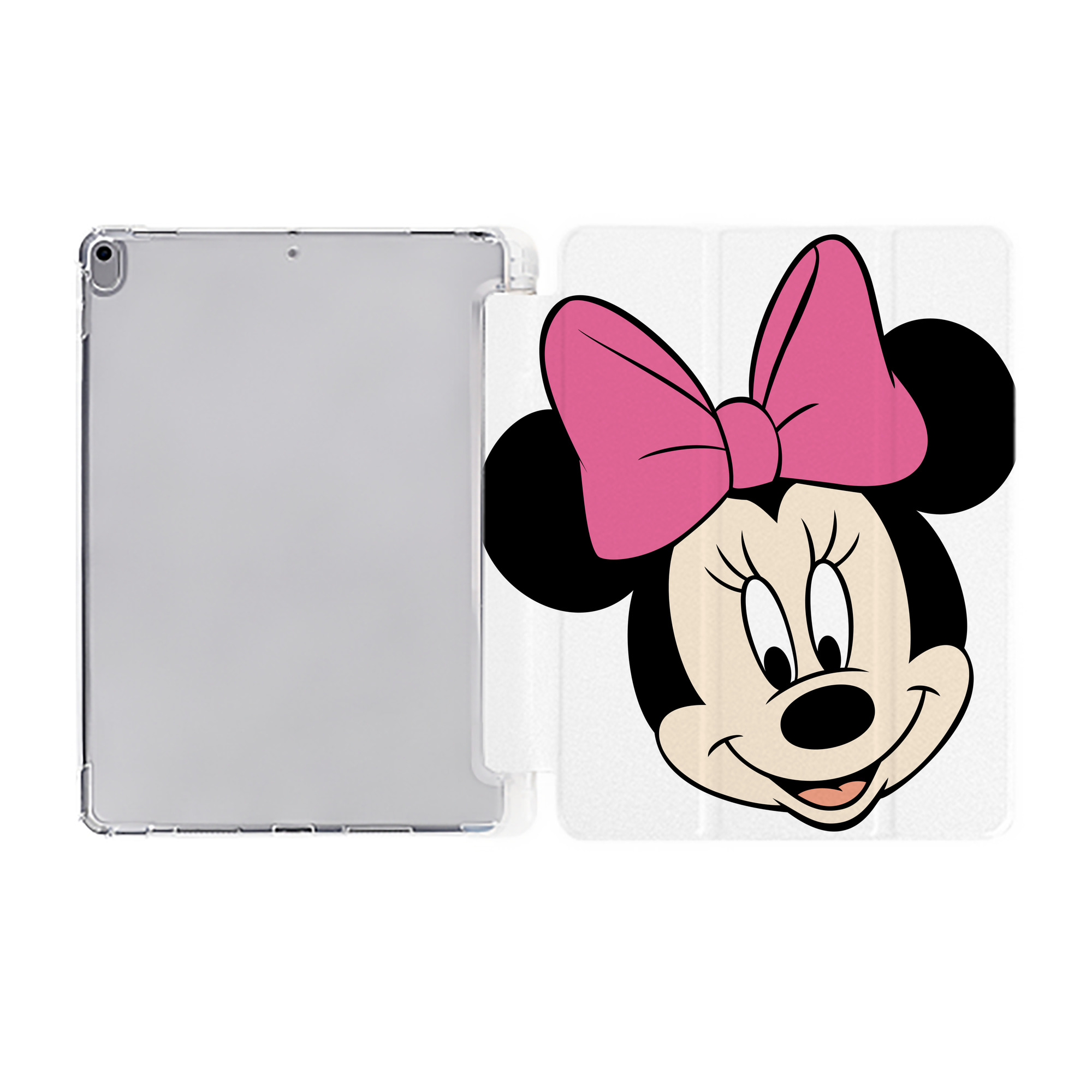 （画像用） ミッキーマウス Mickey Mouse IPad ケース ペン収納付き 三つ折りスタンド PUレザー×シリコン 対応機種9.5/10.5/10.9インチ